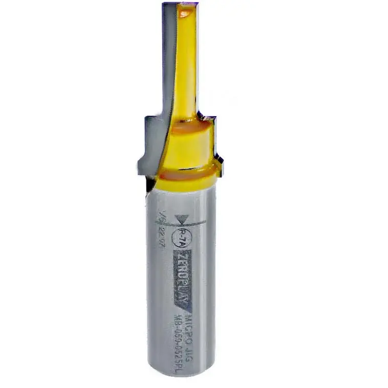 Op = op | MicroJig (R7A) ZEROPLAY 1/2"x14"2-Step Plunge Router Bit - Freesbit - voor 6,35 mm (1/4") Spantang